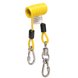 Tool Tether Wire Coil 2.3Kg Swivel Carabiner