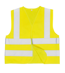 Waistcoat Age 10-12 Lge Hi-Vis Ylw JN14 Kids