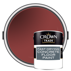 Floor Paint Concrete Red 5Ltr Crown Trade